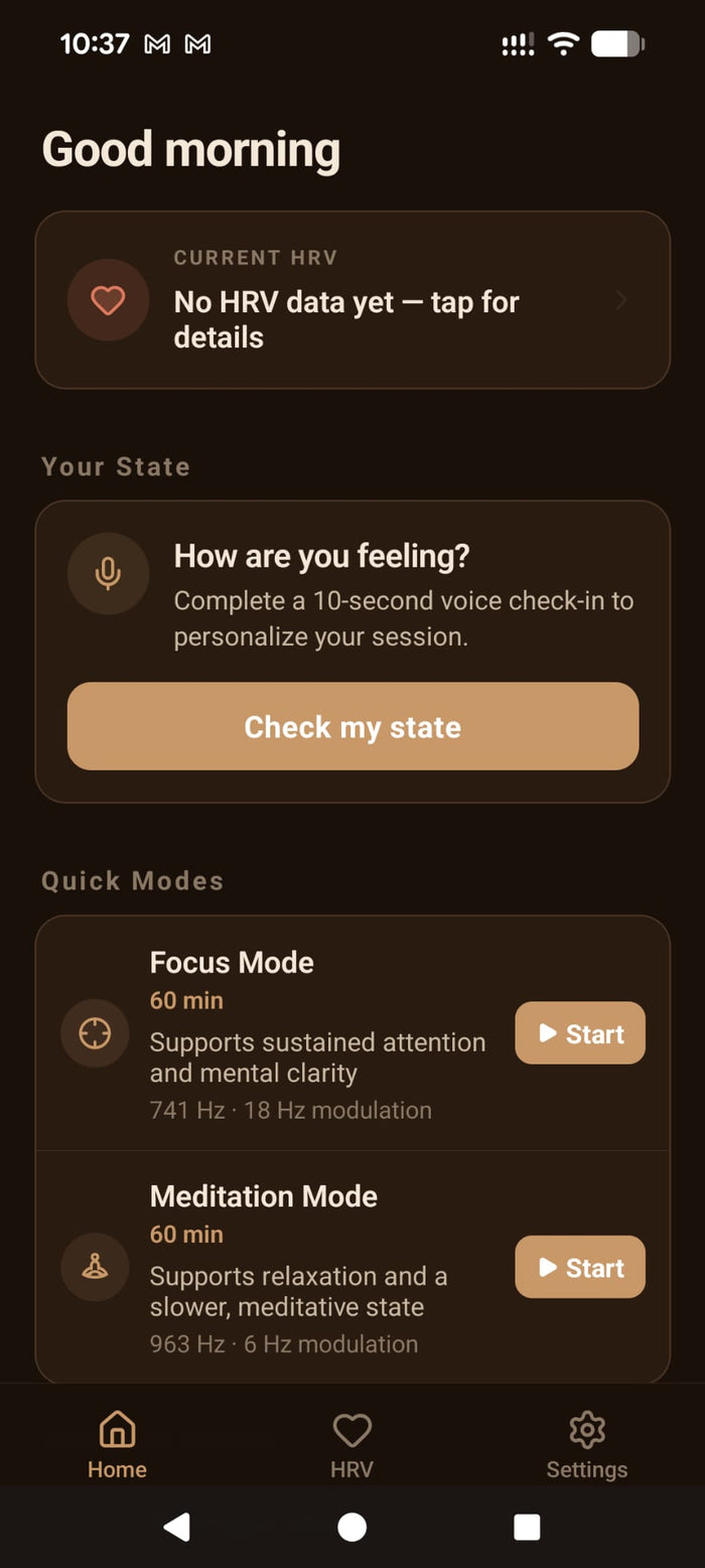 OneApp home screen
