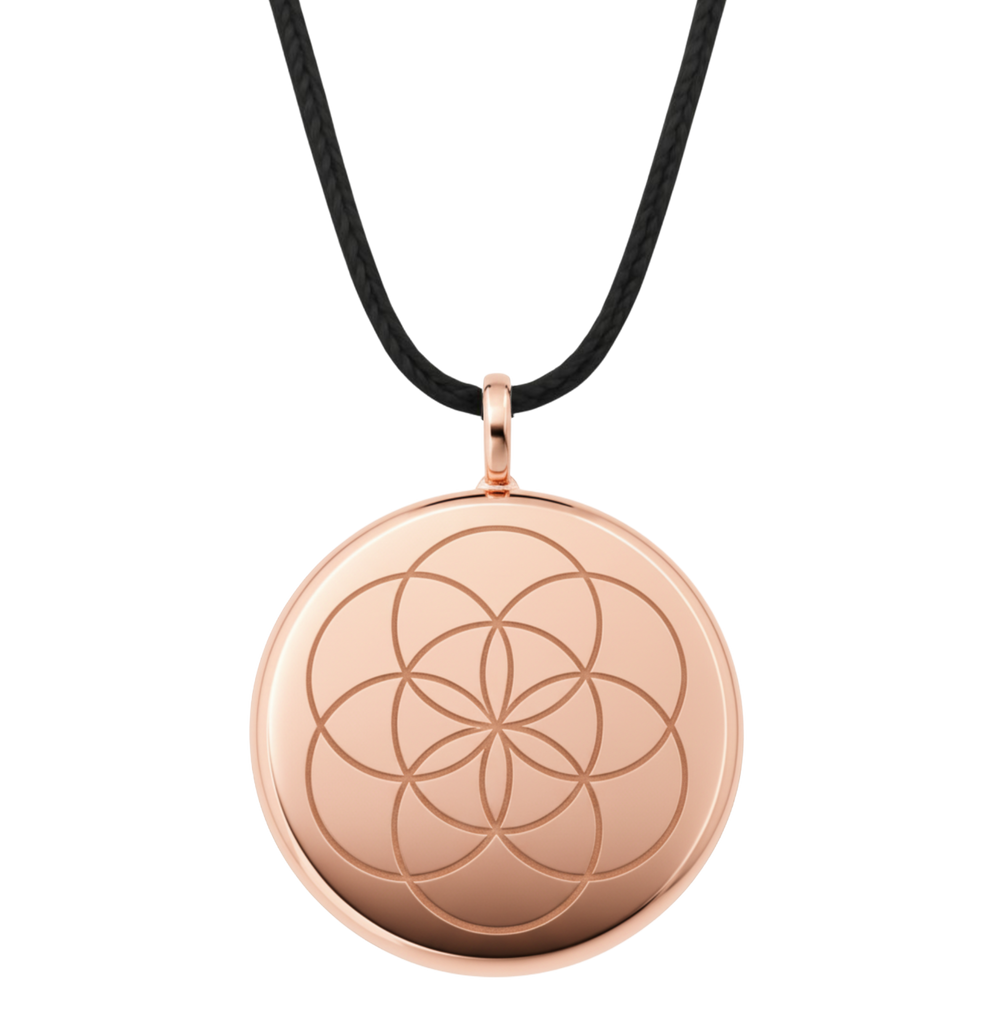 The One pendant, rose gold finish