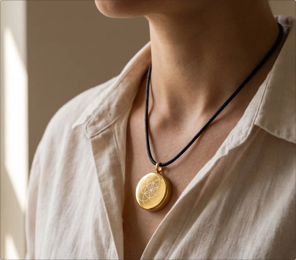 The device worn in daytime natural light